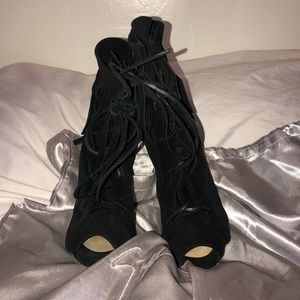 GIUSEPPE ZANOTTI SUEDE ANKLE BOOTS